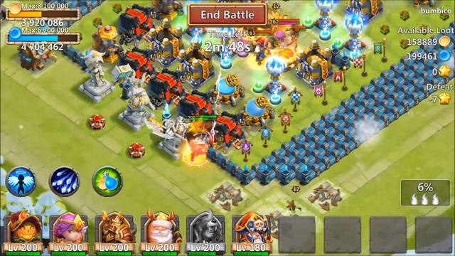 Castle Clash: Lvl 200 Double Evolved Beast Tamer Game-play! смотреть онлайн