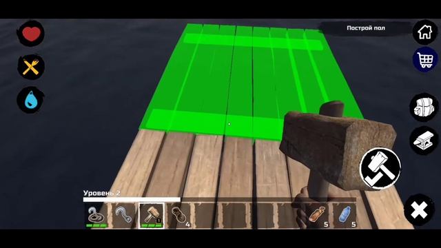 Разбился самолёт в Survive on Raft. игра. Прохождение выживание на плоту смотреть онлайн