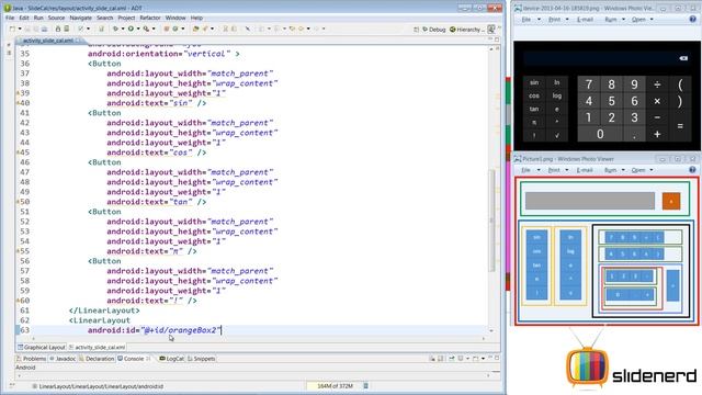 45 Android UI Design Calculator using Linear Layout Part 4 | смотреть онлайн