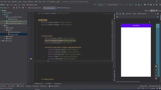 How to work Scroll view смотреть онлайн