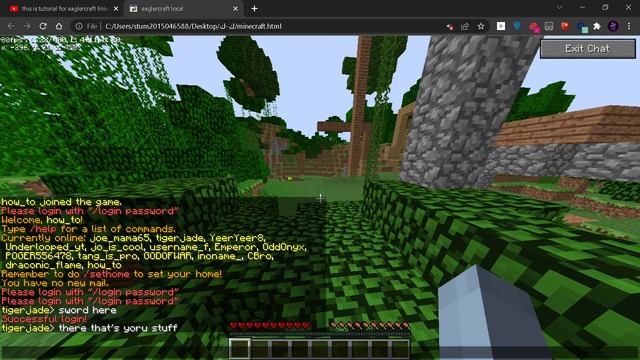 how to register and login for eaglercraft (tutorial) смотреть онлайн