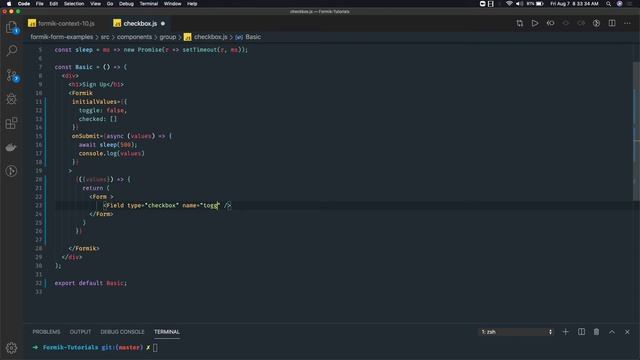 React Formik checkbox form field #22 смотреть онлайн