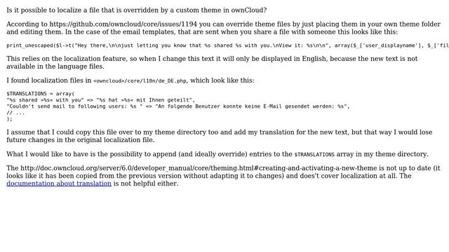 Localizing an ownCloud theme смотреть онлайн