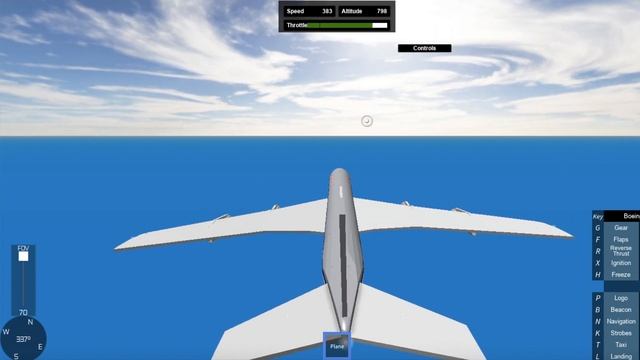Roblox - Flying the new 707 in SFS Flight Simulator смотреть онлайн