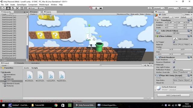 How To Make A Super Mario Game In Unity Tutorial - Part 006 - Animation смотреть онлайн
