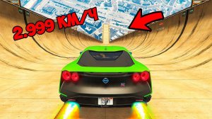 СПУСК БЕЗ ТОРМОЗОВ НА ЧИТ МАШИНЕ ПО МЕГА ТРАМПЛИНУ В ГТА 5 МОДЫ! ОБЗОР МОДА в GTA 5 ВИДЕО MODS