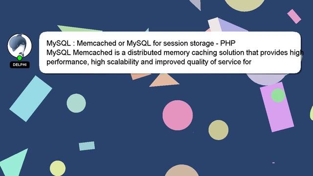 MySQL : Memcached or MySQL for session storage - PHP смотреть онлайн