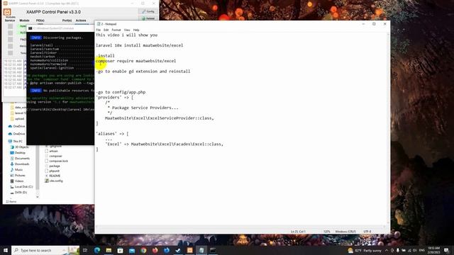 1 Laravel 10x install Maatwebsite Excel смотреть онлайн