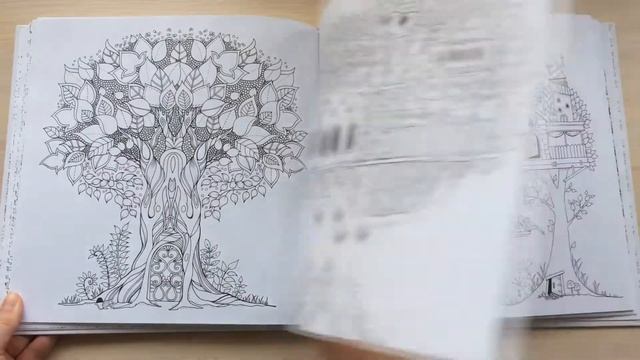 РАСКРАСКА | Зачарованный Лес (Джоанна Бэсфорд) | Быстрый обзор | Enchanted Forest смотреть онлайн
