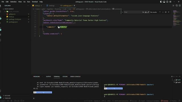 Changing comment color on VS CODE/ Mudar a cor do comentário no VSCODE смотреть онлайн