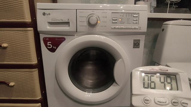 ?Тест на время ☝️⏱️Короткий режим стирки стиральной машины LG ?