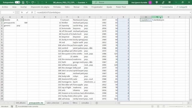 5. EXCEL HEAVY METAL. Controla el stock con la función SCAN. смотреть онлайн