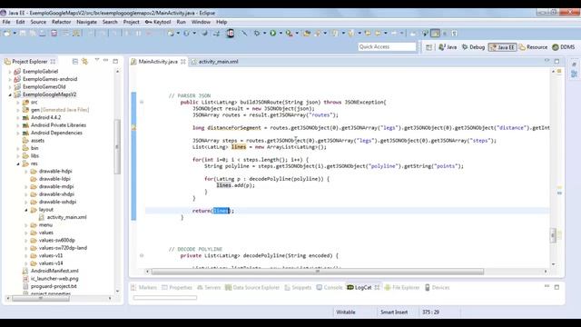 Obtendo e Apresentando Rotas no Google Maps Android V2 смотреть онлайн