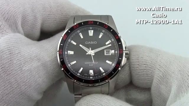 Мужские японские наручные часы Casio MTP-1290D-1A1 смотреть онлайн
