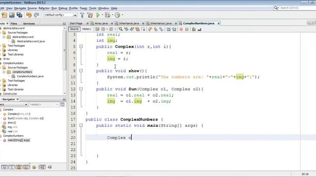 Adding Two Complex Numbers in Java смотреть онлайн