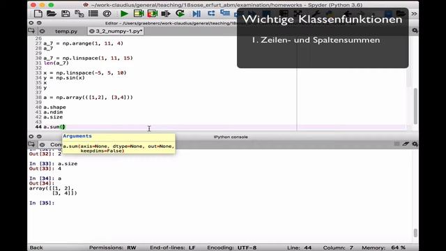 3.2. Numpy I - Matrizenalgebra смотреть онлайн