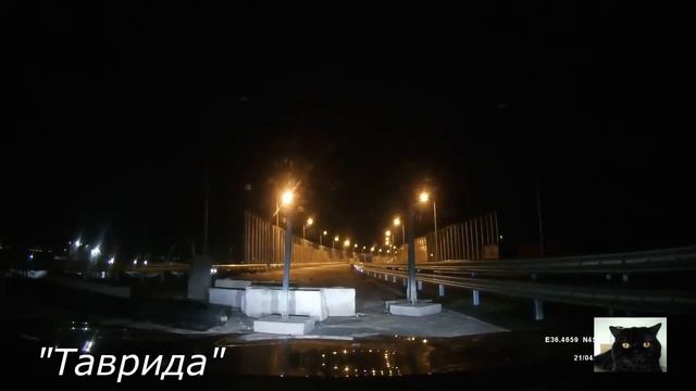Крымский(апрель 2018)мост! "Таврида" и мост ночью! Великолепные виды!!! смотреть онлайн