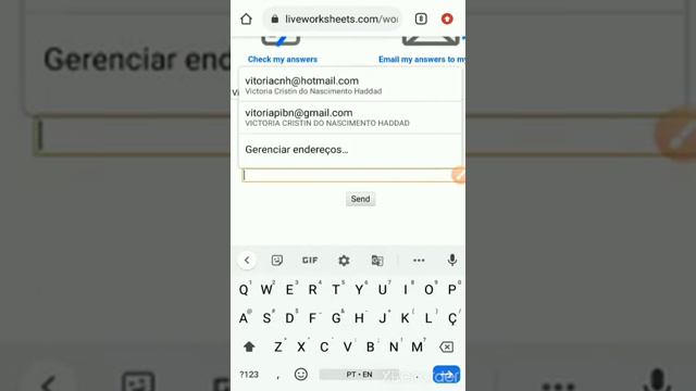 Como enviar respostas para o Liveworksheets смотреть онлайн