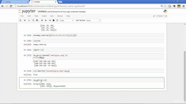 Python 16.4 Numpy - Indexing, Slicing, and Iterating Numpy Arrays смотреть онлайн