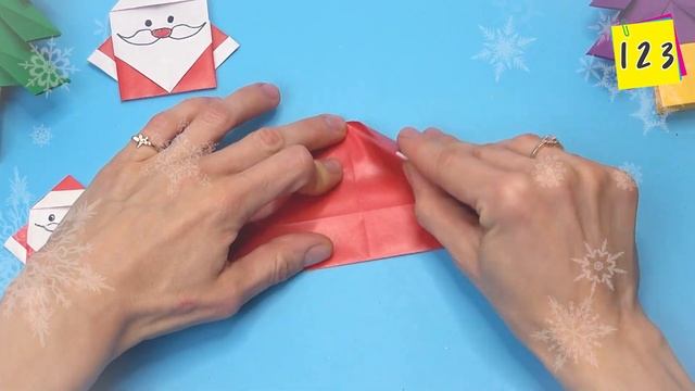 Paper Santa Claus | Christmas crafts origami santa claus смотреть онлайн