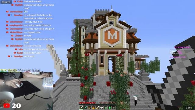 DAY 11 OF STREAMING 1v1 me on minemen! /duel openbread смотреть онлайн