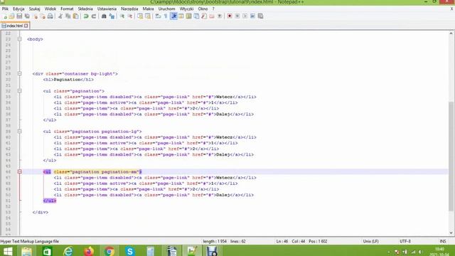 Wprowadzenie do Bootstrap #9 | Pagination & Breadcrumbs - kurs tutorial смотреть онлайн