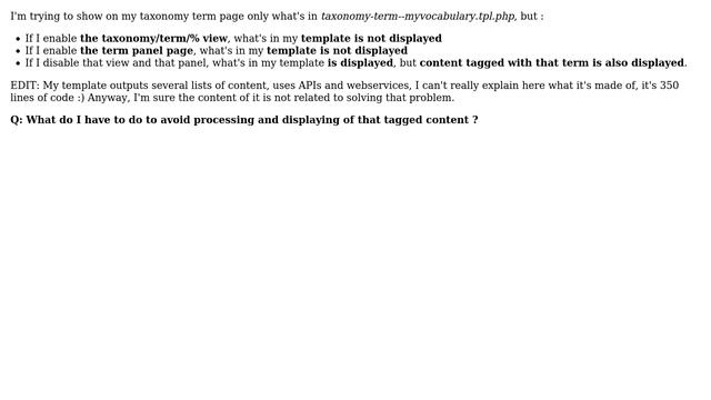 Drupal: taxonomy-term--vocabulary.tpl.php still shows tagged content смотреть онлайн