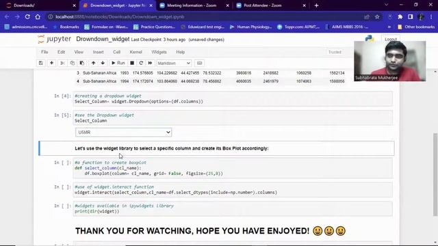 Create Dynamic Dropdown Widget & manually Control Which Column to plot | Ipywidget Library | Python смотреть онлайн