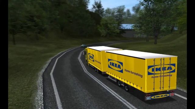 Euro Truck Simulator 2008 load to Neapol with Renault Magnum 500DXI Tandem part2 смотреть онлайн