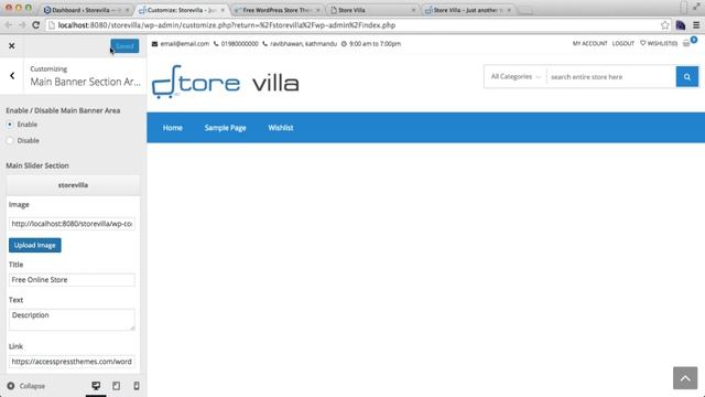 Storevilla - How to Configure Main Banner Section and Header Promo Section | WordPress Tutorial смотреть онлайн
