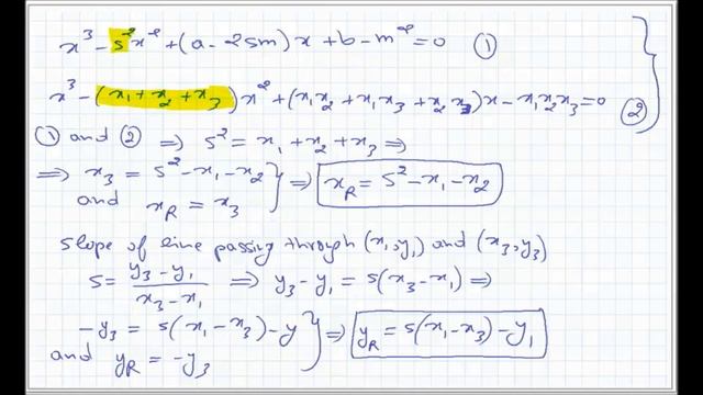 Public Key Cryptography w/ Elliptic Curve - derive equations For point addition & point doubling смотреть онлайн