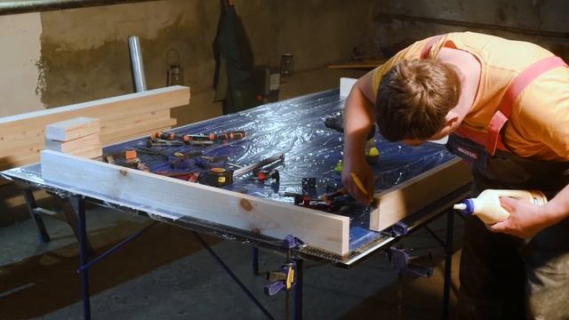 Wooden Room Divider DIY | Перегородка из деревянных реек смотреть онлайн