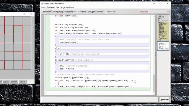 Q Learning Labyrinth in Java смотреть онлайн