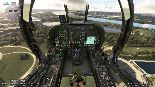 McDonnell Douglas AV-8B Harrier II - Washington, D.C. - Microsoft Flight Simulator - RTX 4090 - 4K смотреть онлайн