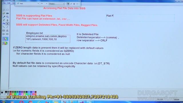 MSBI Tutorial || Accessing Flat File Data into SSIS by Ramesh смотреть онлайн