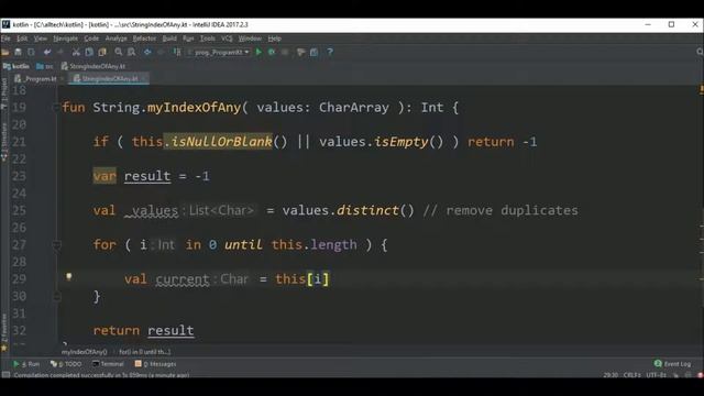 string index of any in kotlin смотреть онлайн