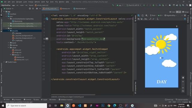How To Create Night And Day Mode in Android Studio | Kotlin | Android Tutorials смотреть онлайн