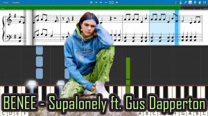 BENEE - Supalonely ft. Gus Dapperton [Piano Tutorial | Sheets | MIDI] Synthesia
