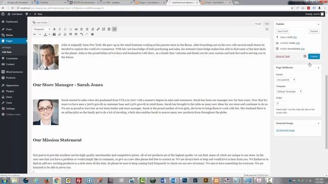 Wordpress - create an about us page for your eccommerce wordpress store смотреть онлайн