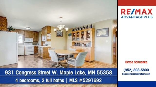 Homes for sale 931 Congress Street W Maple Lake MN 55358 RE/MAX Advantage Plus смотреть онлайн