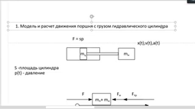 5. Практика 1 ГиП . Моделирование движения поршня гидравлического цилиндра на SimInTech смотреть онлайн