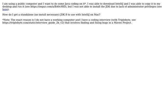 Apple: How do I get a standalone (no install necessary) JDK 8 for Java coding on Mac? смотреть онлайн