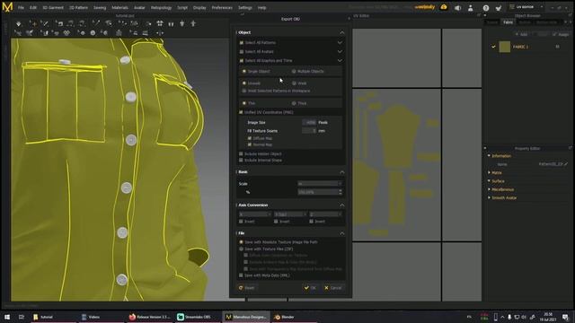 Exporting 3D seams from Marvelous to Blender смотреть онлайн