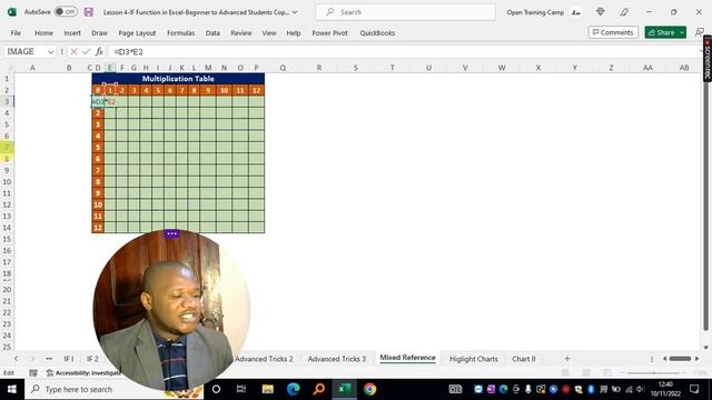 Mixed Cell Reference in Excel (Typical Example using Multiplication Table) смотреть онлайн