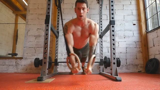 GYMNASTICS RINGS ARCHER PUSH UPS | CORRECT FORM TUTORIAL смотреть онлайн