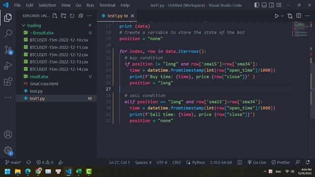 Code bot giao dịch crypto bằng python, ROI 89% смотреть онлайн