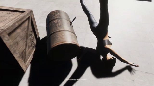 Belly stab chest stab by thrown knife - a Ryona game I made! смотреть онлайн