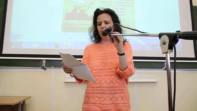Евгения Изварина читает стихи 8.04.14 смотреть онлайн