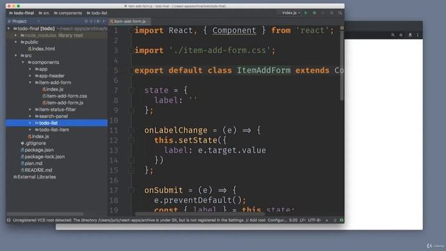 React & Redux. 007 Каким будет наш первый проект смотреть онлайн