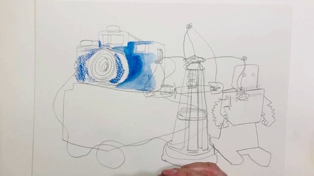 Jedidiah Dore creates a dynamic drawing with Derwent Inktense and pens смотреть онлайн